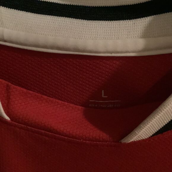 Boot leg MANCHESTER UNITED 2011 2012 HOME FOOTBALL SOCCER JERSEY mens size large - Picture 3 of 5